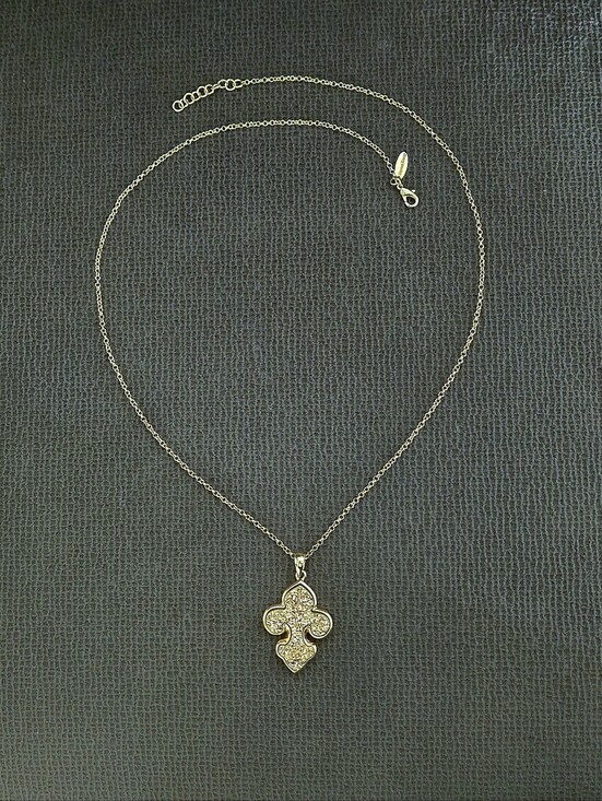 Marcia Moran Jewelry - Marcia Moran Long Necklace with Druzy Fleur De Lis⚜️ Pendant